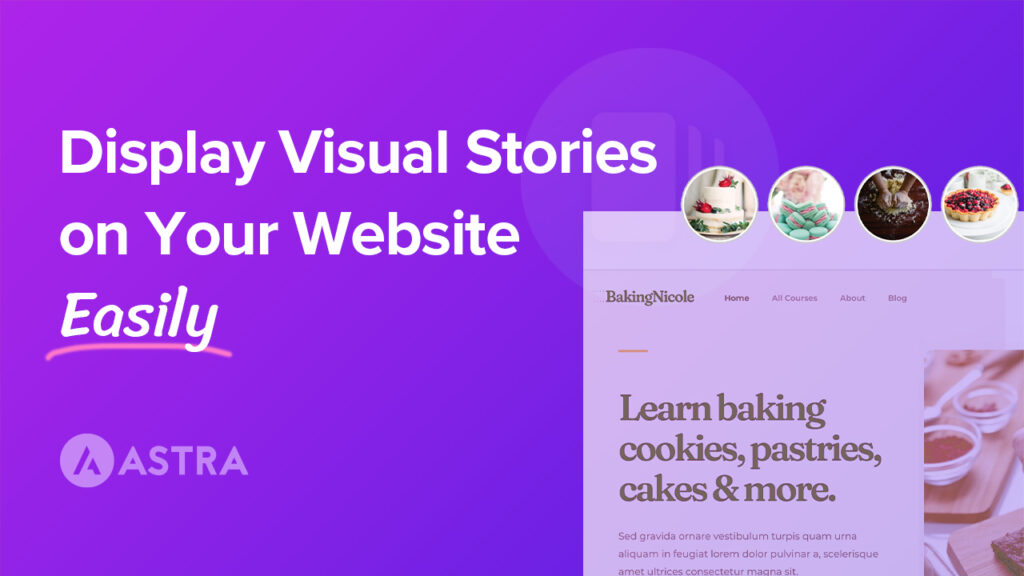 Display Visual Stories on Website