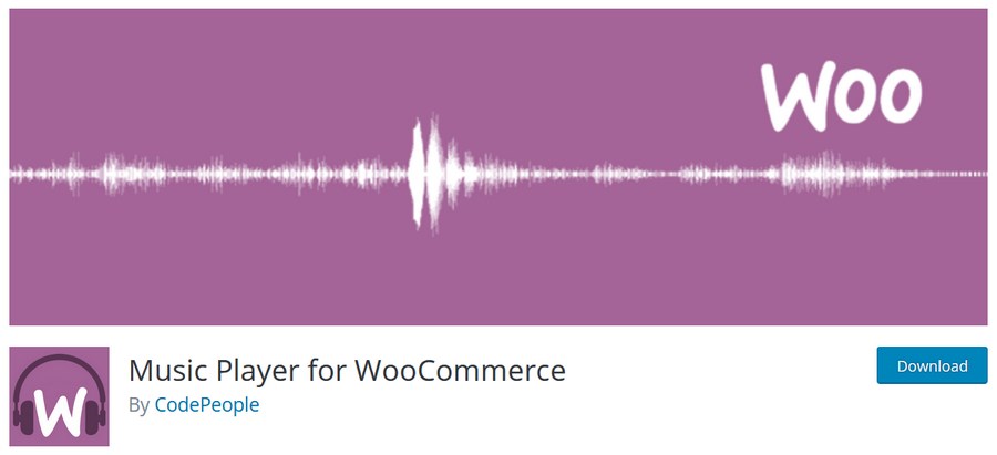 Music player for WooCommerce plugin