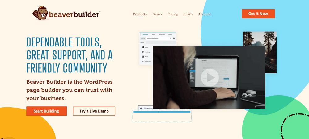 WordPress landing page builder plugin Beaver Builder