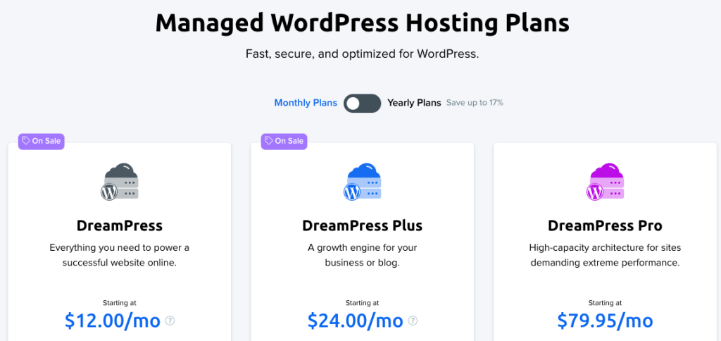 managed WordPress hosting plans